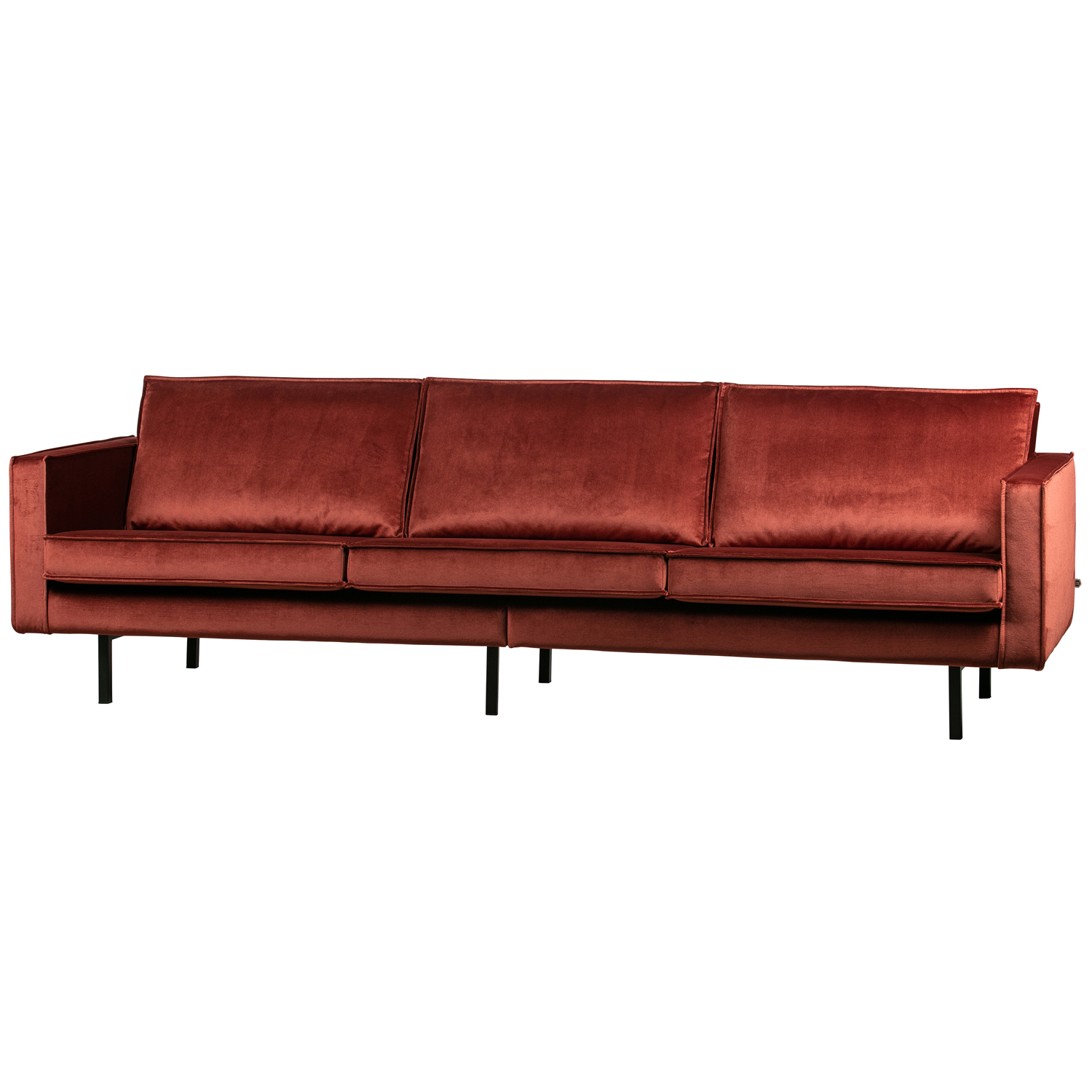 3 Sitzer Sofa RODEO Samt Kastanie