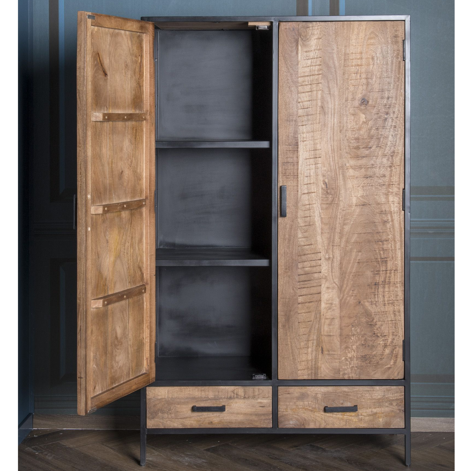 Schrank Sturdy Schubladen Mangoholz Wohnzimmerschrank