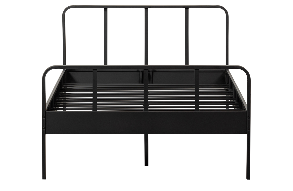 Einzelbett Mees schwarz 200 x 120 cm Metallbett Bett