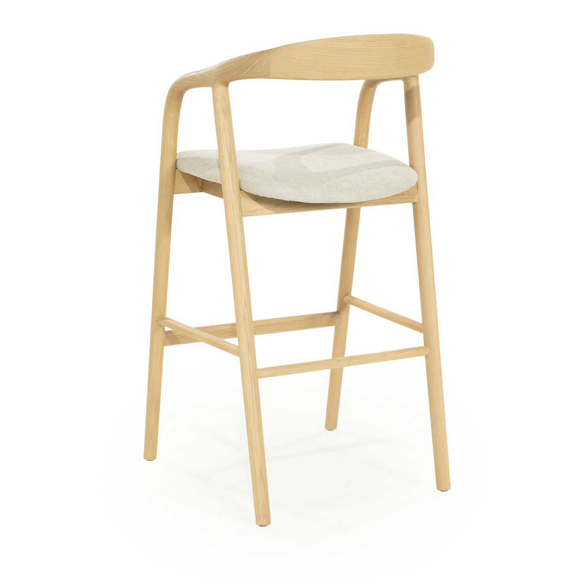 Barstuhl Rayven hoch Barhocker hellbraun Eiche Sitzhöhe 75 cm