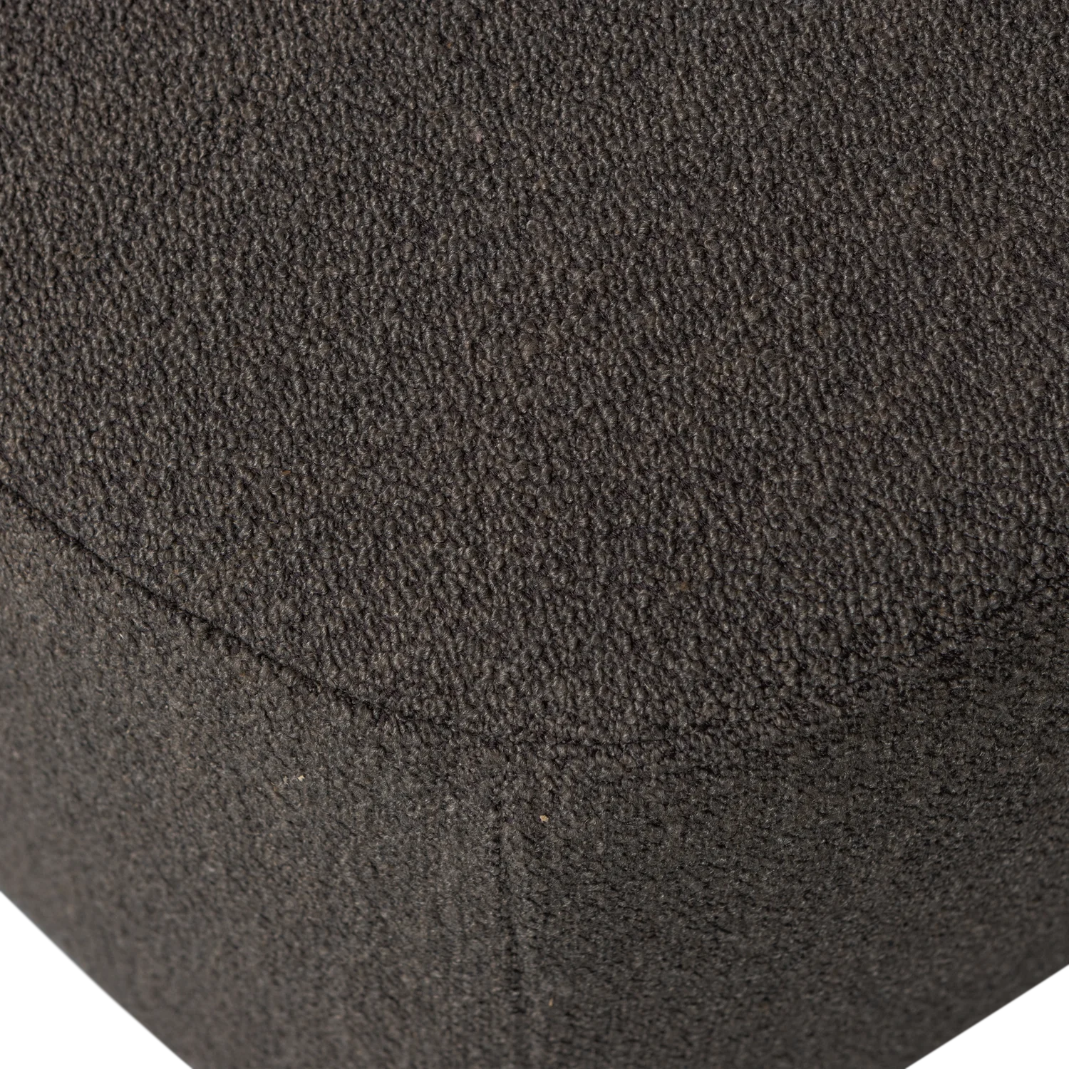 Pouf LOFTY 62 x 48 cm Hocker Sitzhocker Bouclé braun