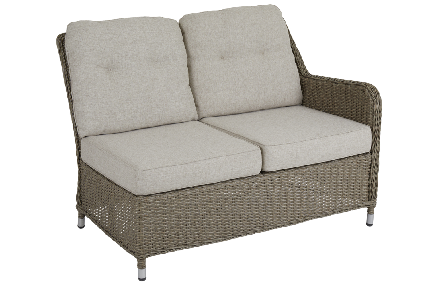 Loungegruppe Sitzgruppe Hornbrook incl. Kissen Kunstrattan beige