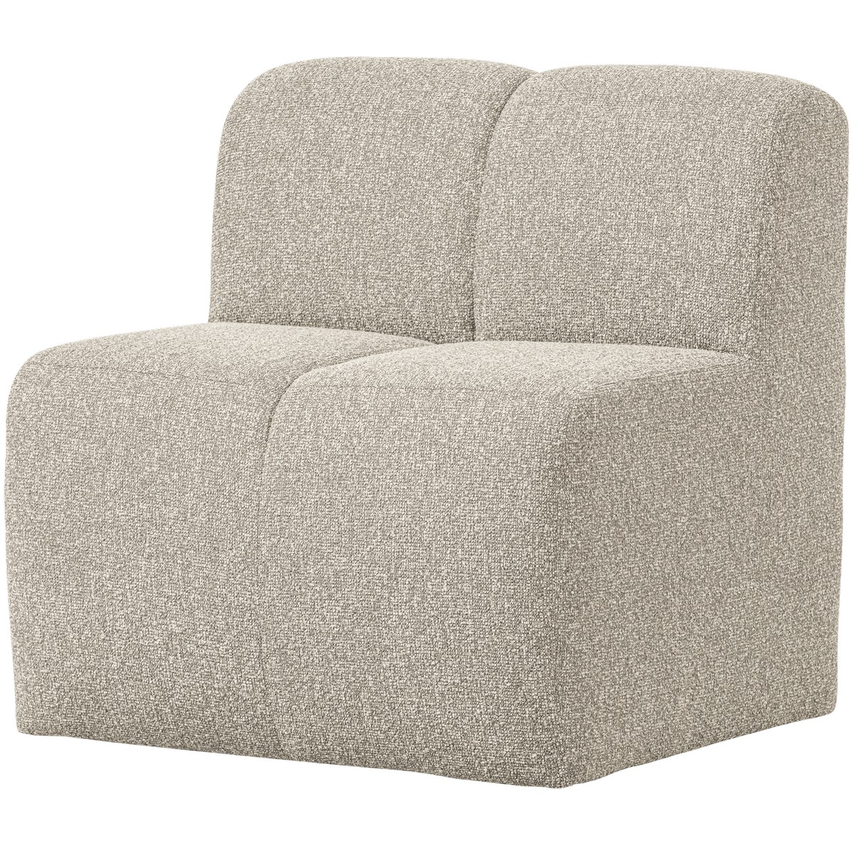 Esszimmerbank Eckbank MOJO 84 cm Element Bouclé beige melange
