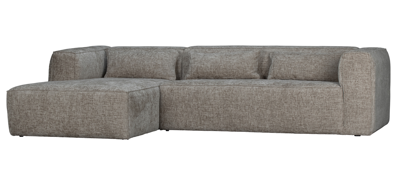 Ecksofa BEAN Melange travertin Longchair links