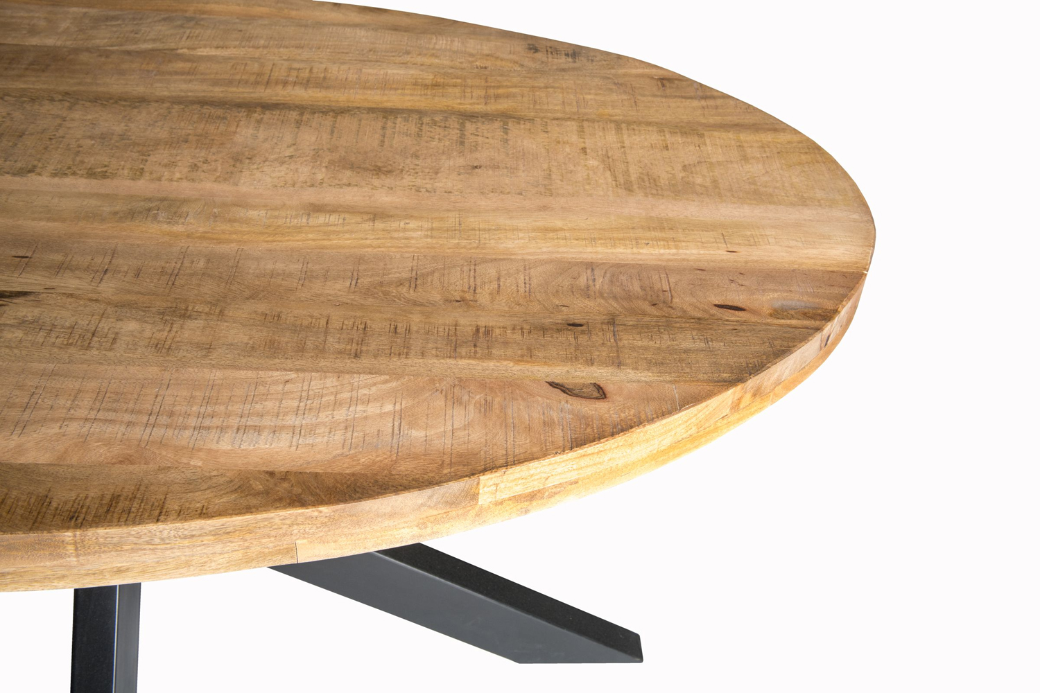 Esstisch oval 160 x 90 cm Mangoholz
