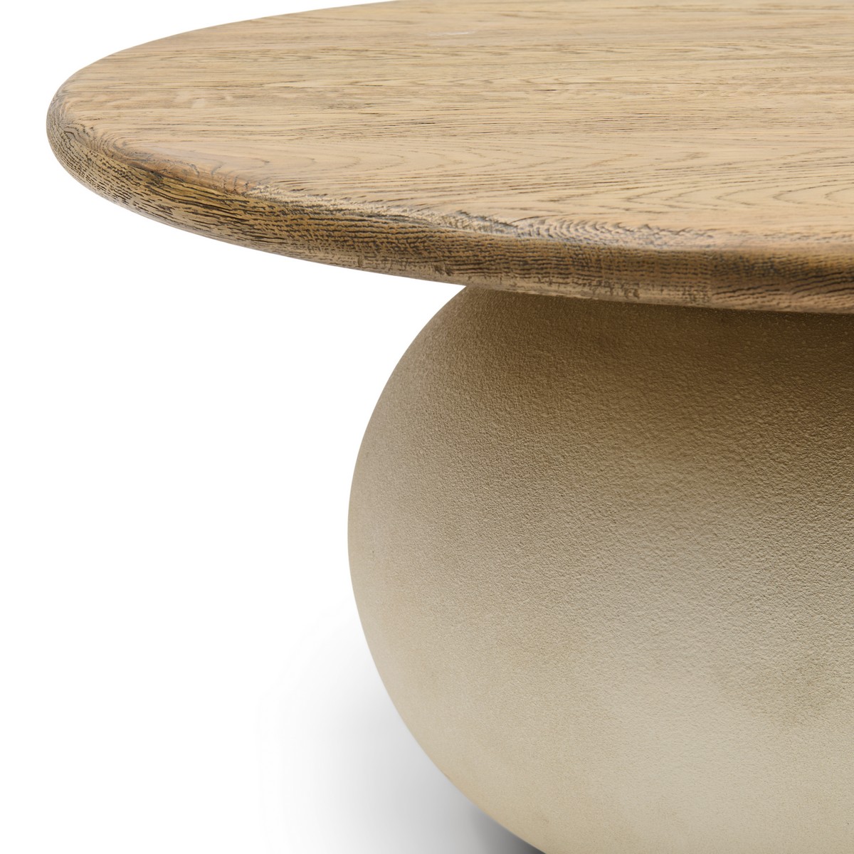 Rivièra Maison Cala Nova Couchtisch Ø 80 cm aus recyceltem Eichenholz 