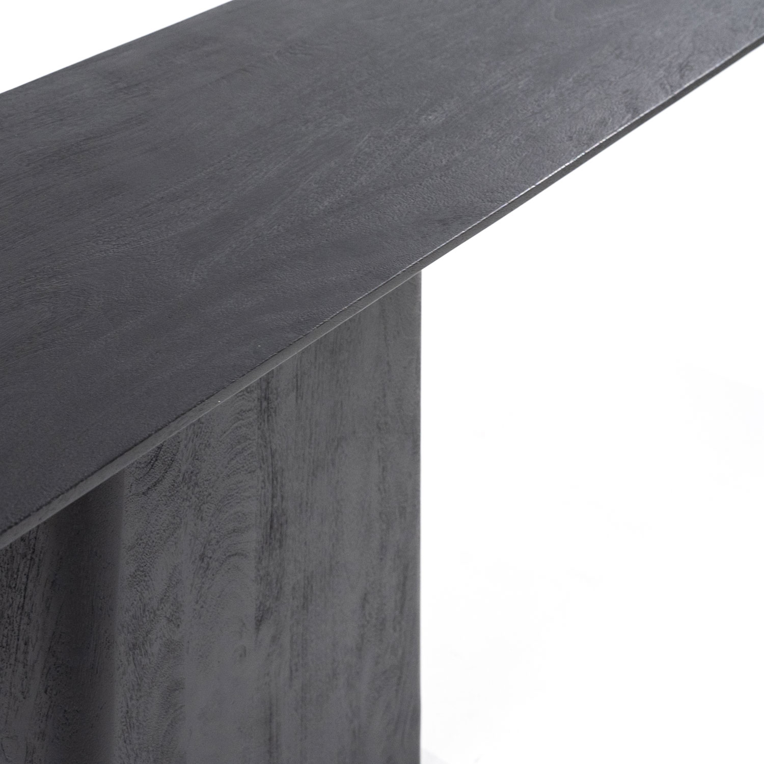 Konsolentisch Aron 180 x 40 cm Mango Holz schwarz