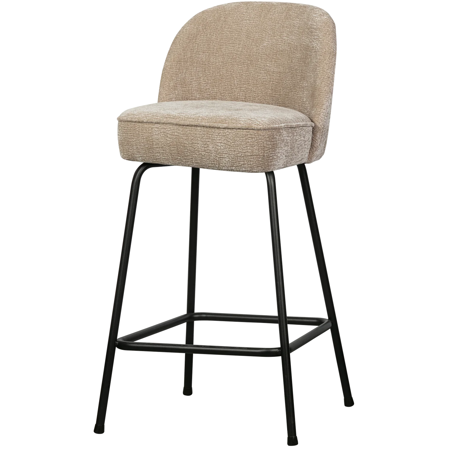 Barhocker Vogue SH 64 cm 3D Chenille sandfarben