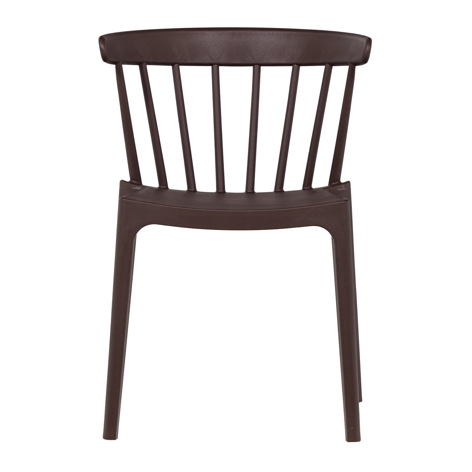 2er Set Gartenstuhl Kunststoff BLISS BIOFASER lila braun stapelbar