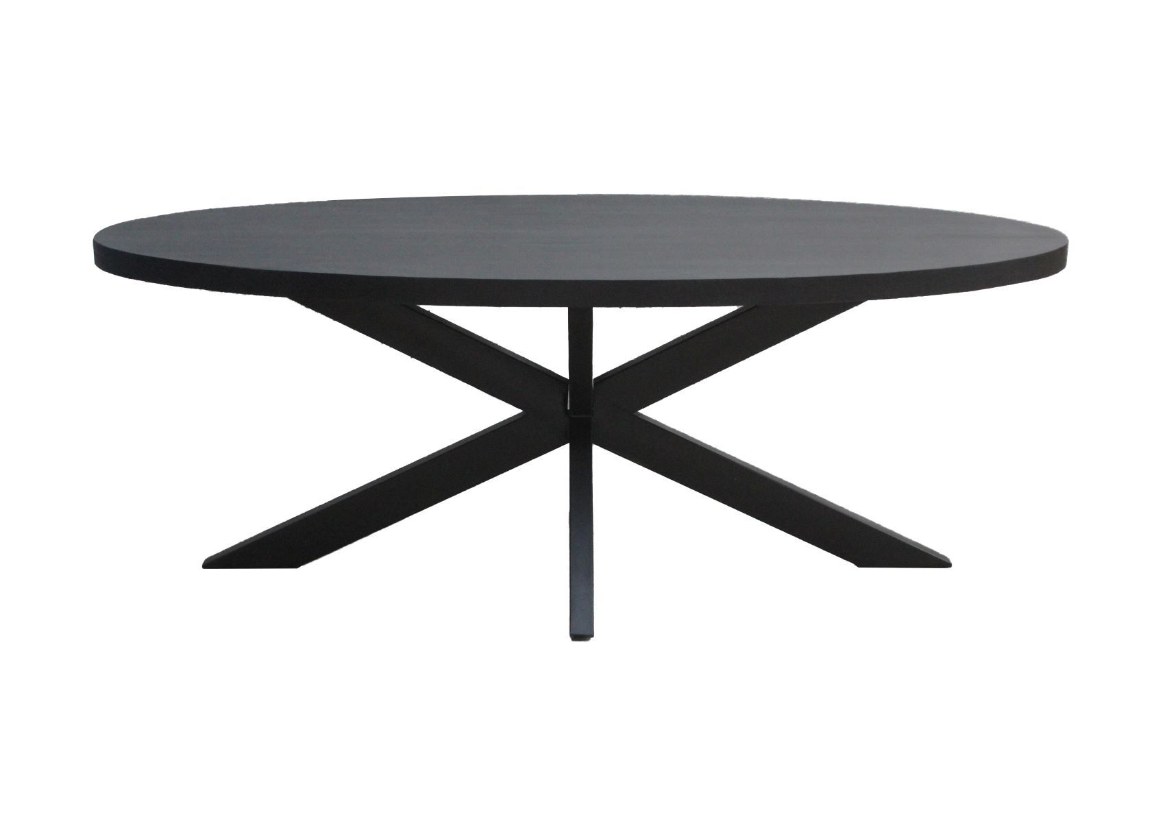 Esstisch Kala 160 x 90 cm Mangoholz schwarz