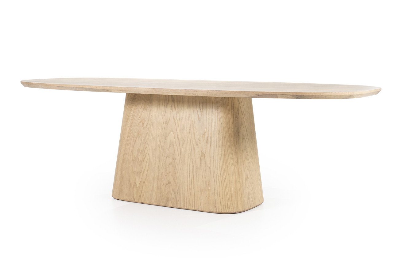 Esstisch ARON Nola 250 x 110 cm oval Eiche Holz natur