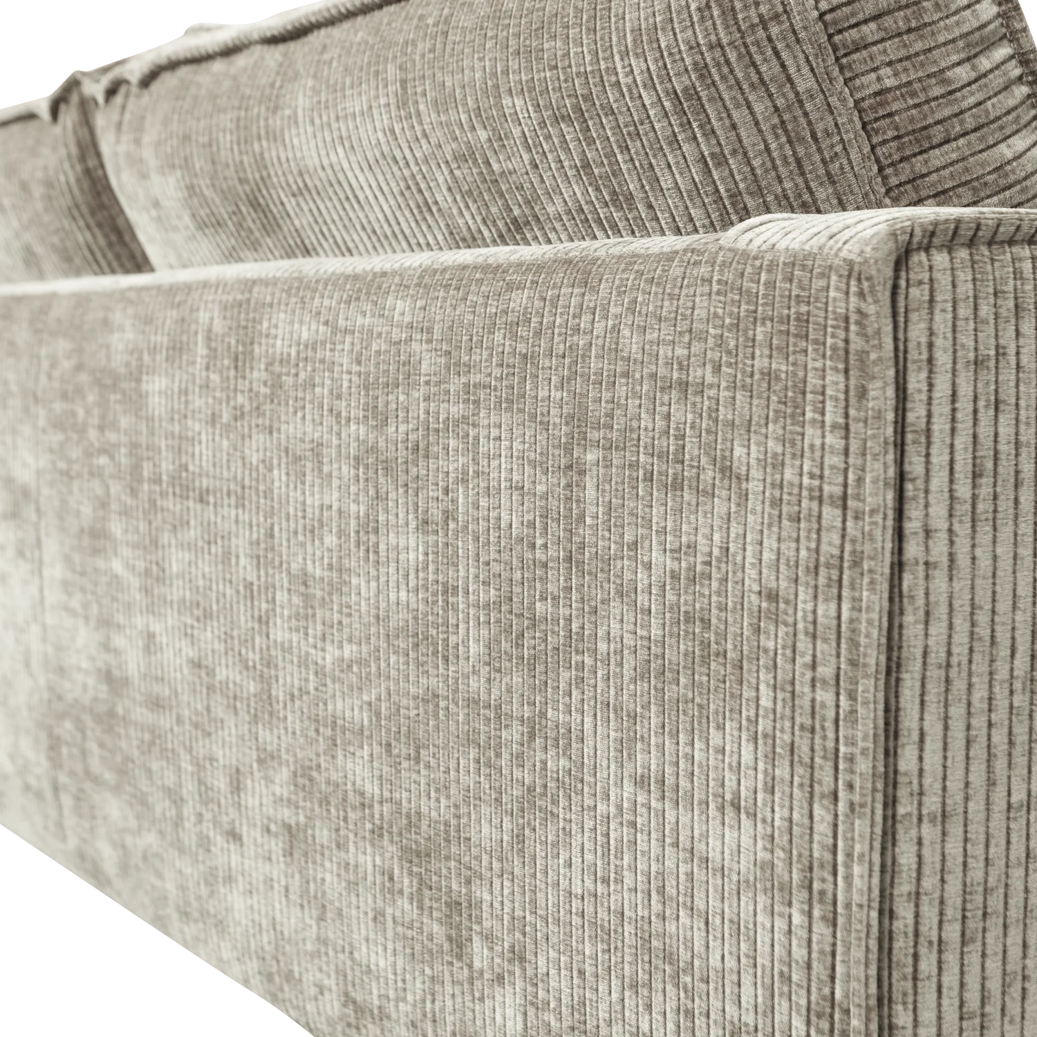 2,5 Sitzer Sofa RODEO Ripstoff dunkelsand Couch Loungesofa