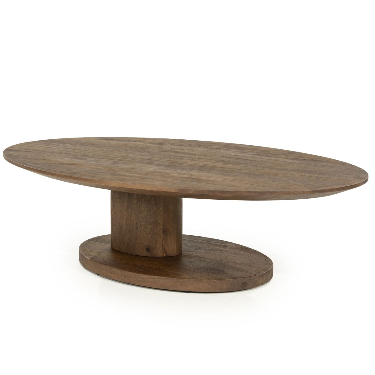 Couchtisch Novia oval 120 x 80 cm Mangoholz Sofatisch Beistelltisch