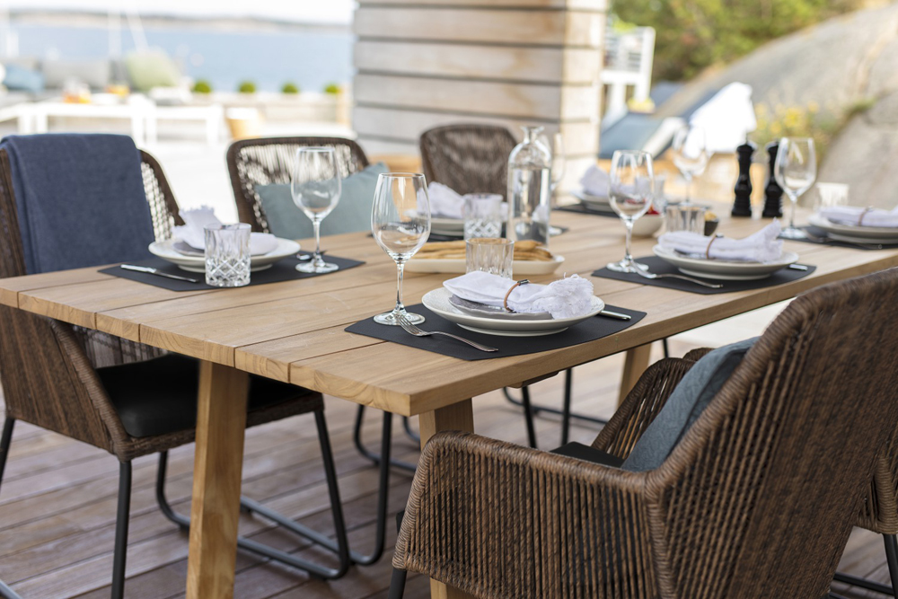 Exclusiver Teak Gartentisch 230 x 100 cm LAURION