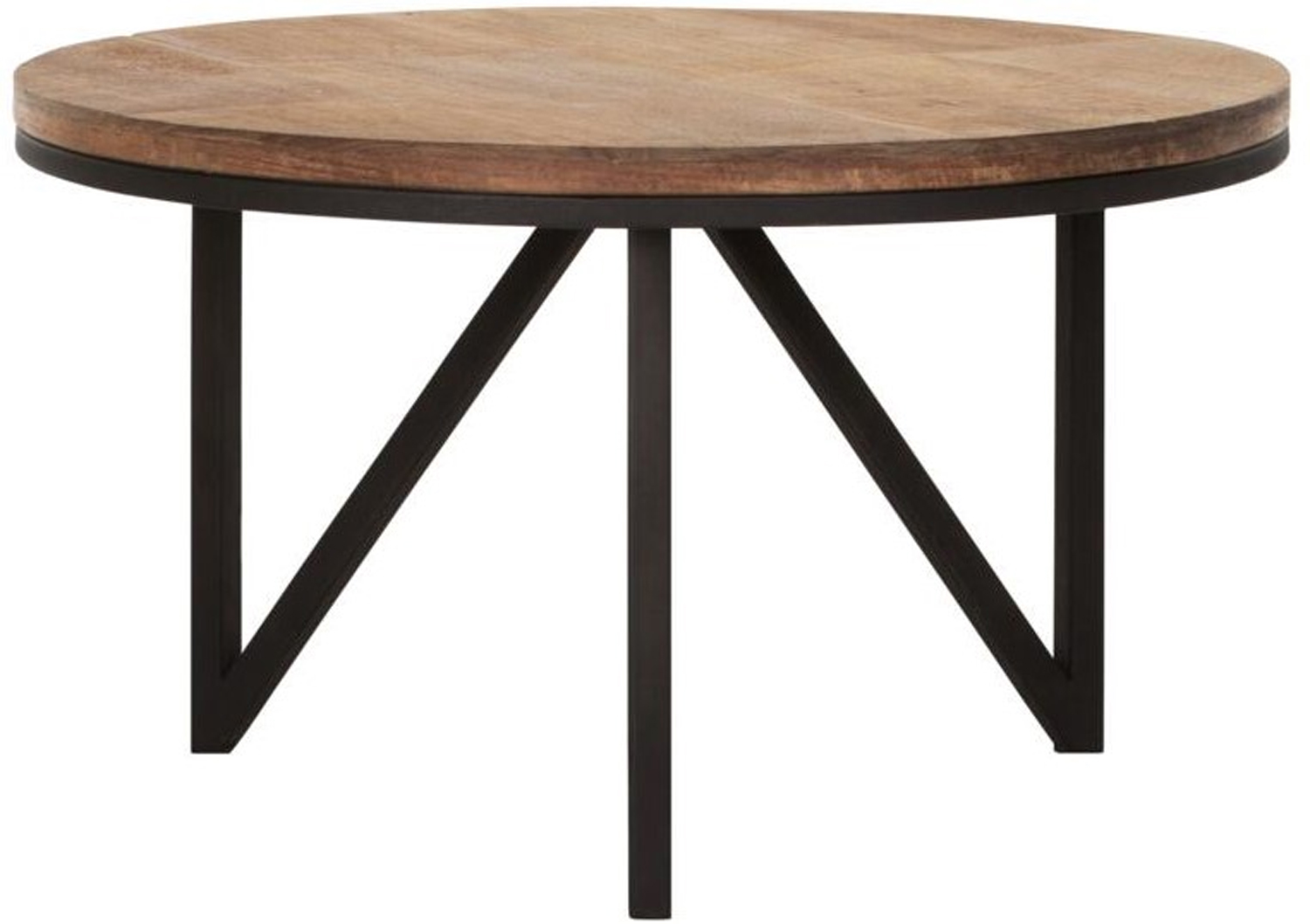 Couchtisch Odeon rund Ø 60 cm recyceltes Teakholz