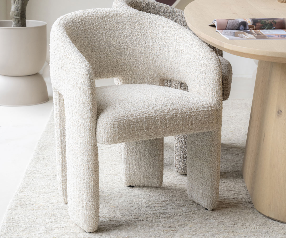 Esszimmer Stuhl Hamilton Armlehnstuhl stoffbezogen beige