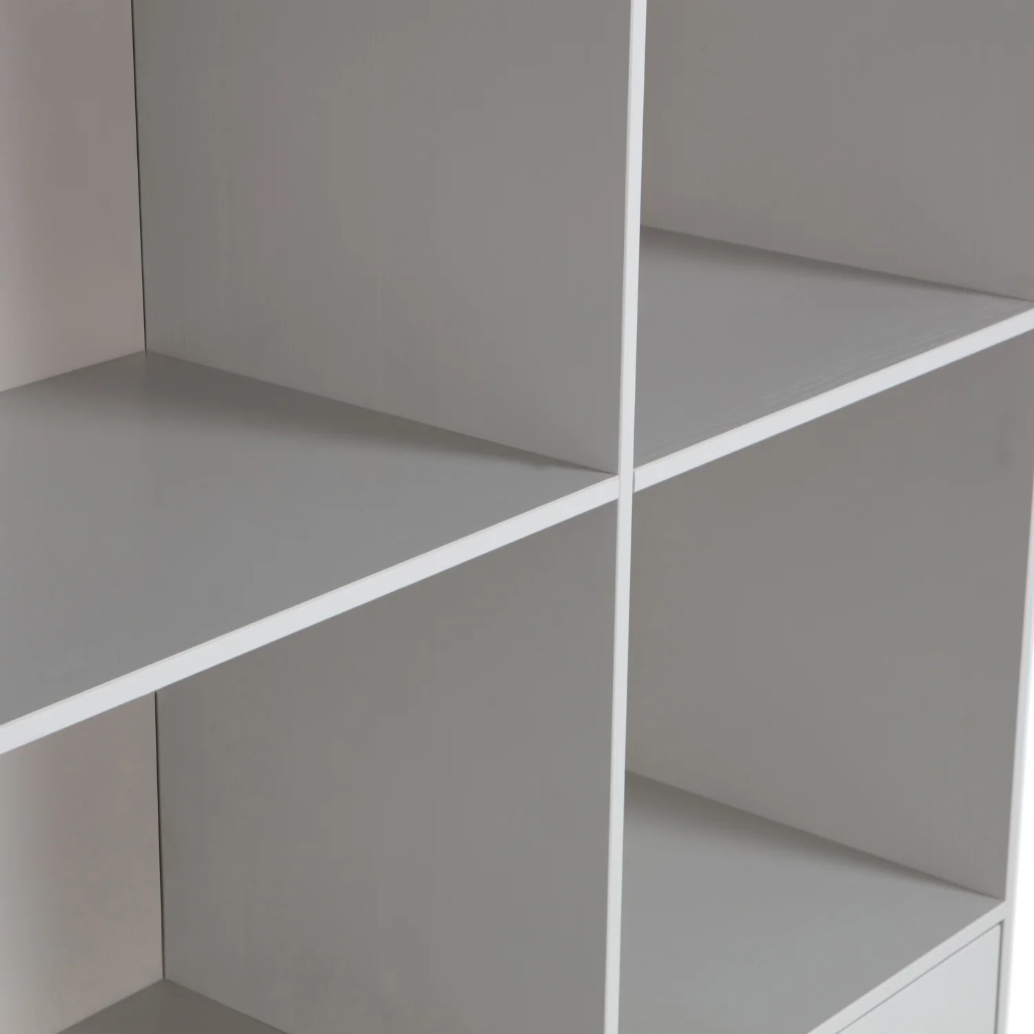 Bücherschrank Schrank XAM 2-türig Kiefernholz wolkengrau