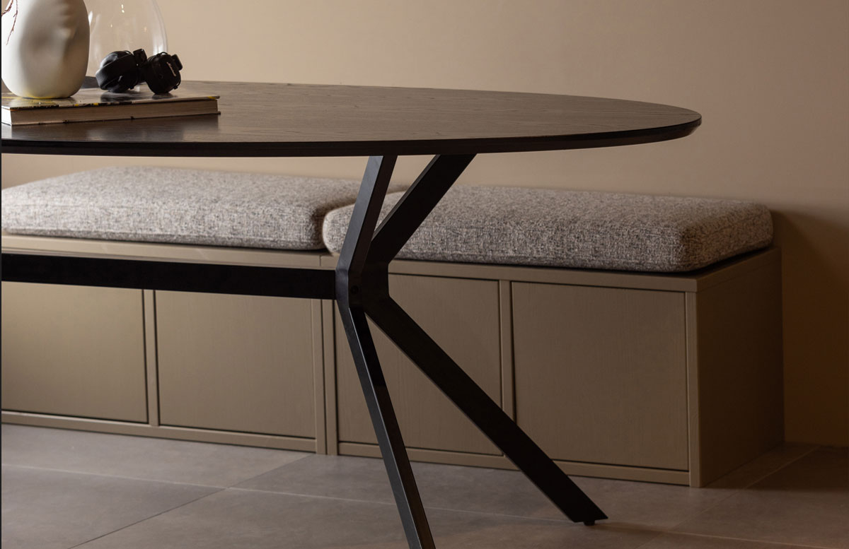 Sitzbank Bank mit Staufach und Sitzkissen TURNER 80 cm
