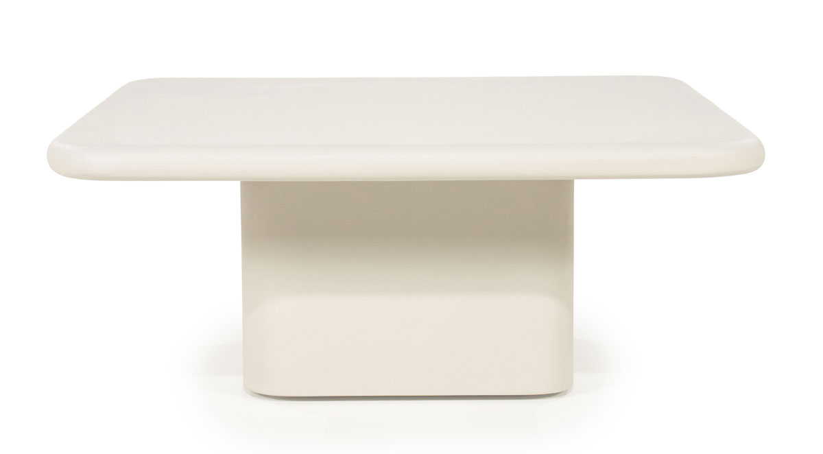 Couchtisch Siminto 80 x 80 cm Zement beige