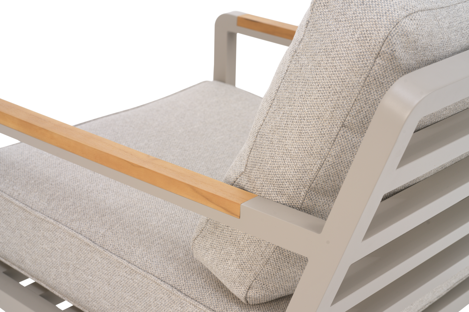 Garten Lounge Set Nova 3 Siter Sofa und 2 Sessel Aluminium khaki