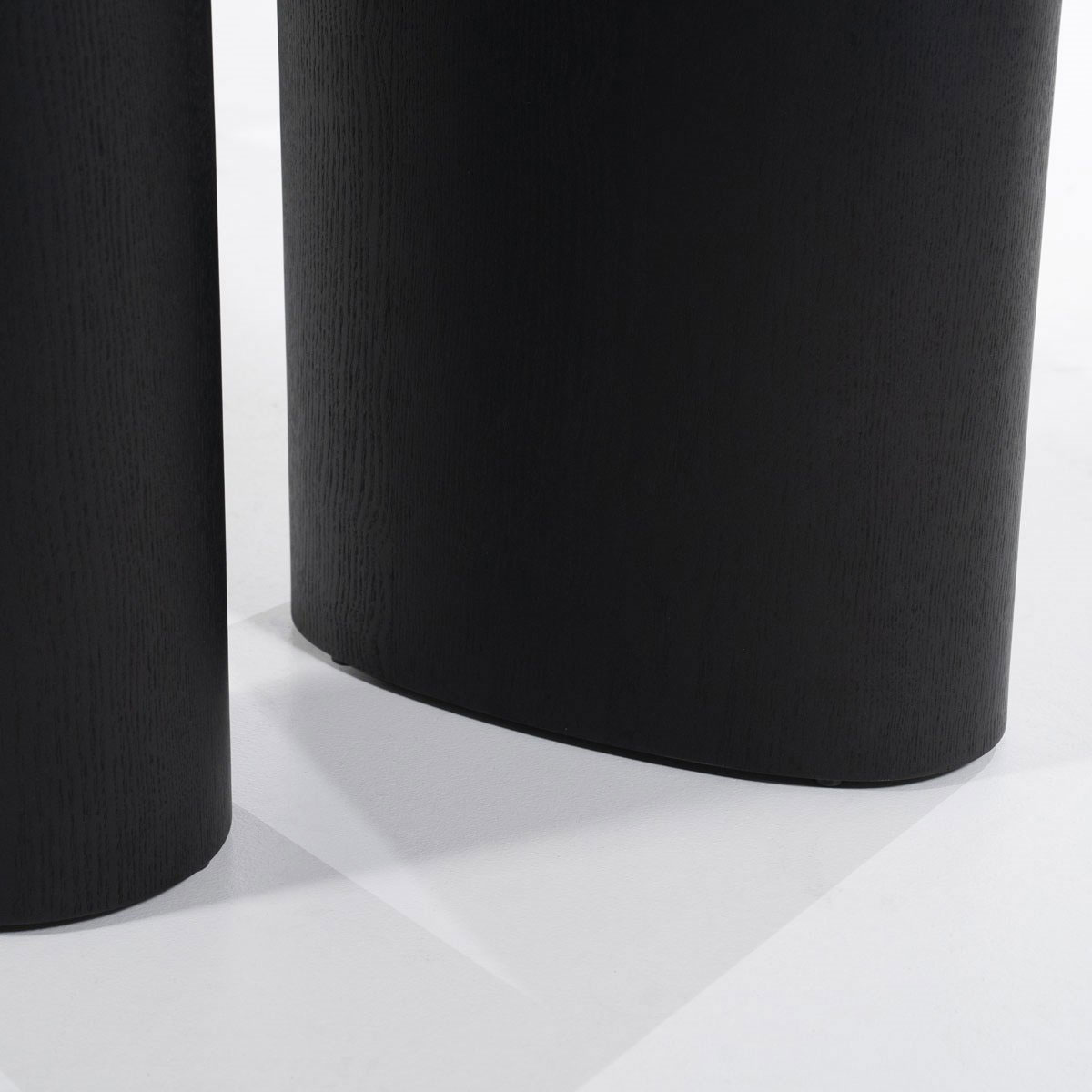 Bartisch Walter 220 x 80 cm Eiche Furnier schwarz