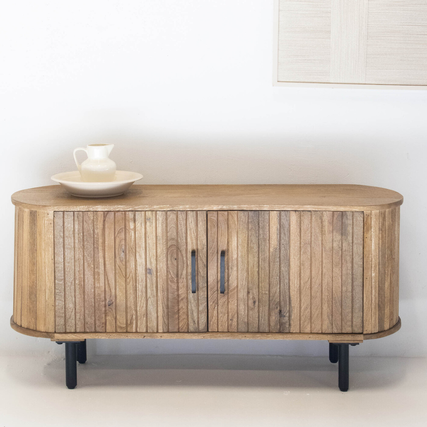 TV Lowboard JASMIN 120 cm Mango Holz natur
