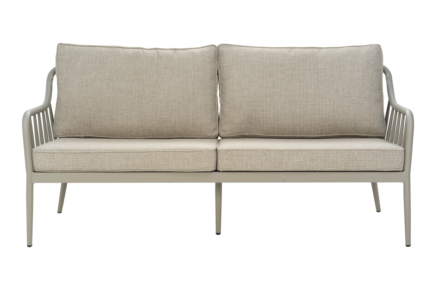 3 Sitzer Gartensofa Sofa Coleville 185 cm mit Kissen Aluminium khaki