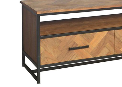 TV Möbel Accent 180 cm Lowboard Teakholz