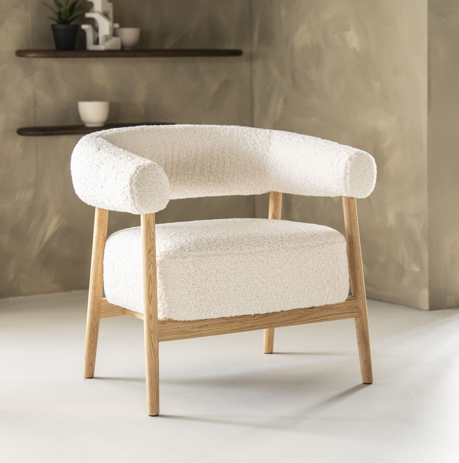 Lounge Sessel Mysa beige Fernsehsessel Relaxsessel