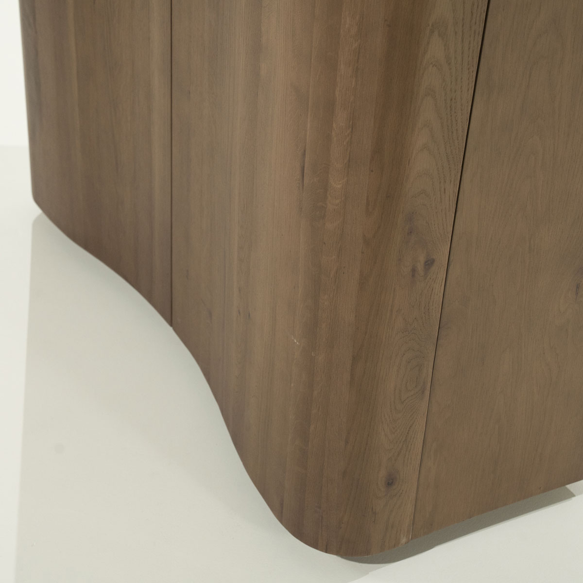 Highboard Josh mit 2 Türen Eiche Holz Furnier dunkelbraun