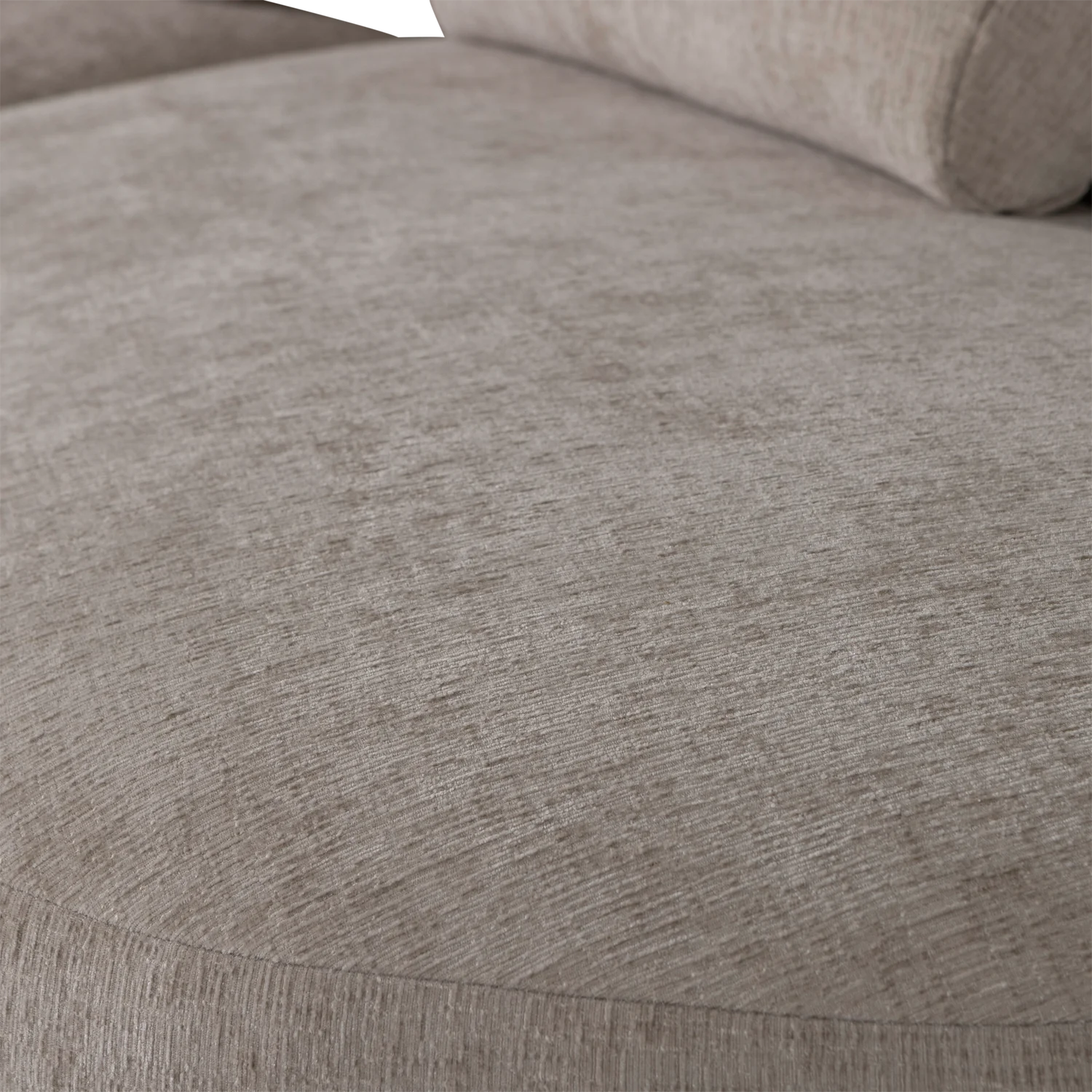 4 Sitzer Sofa BATAVIER halbrund Velvet Melange sandfarben