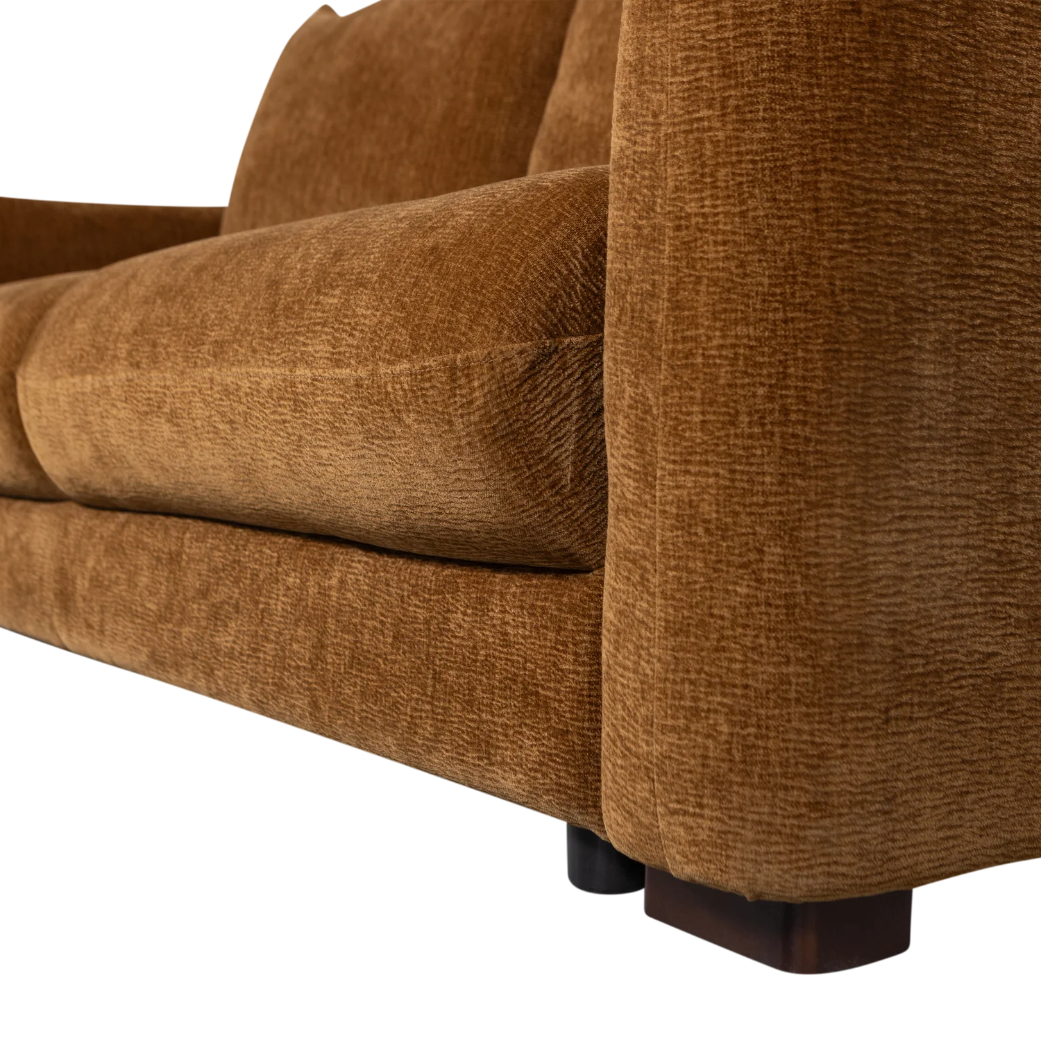 3 Sitzer Schlafsofa JONNE Chenille braun Couch Garnitur Loungesofa Couchgarnitur Sofa
