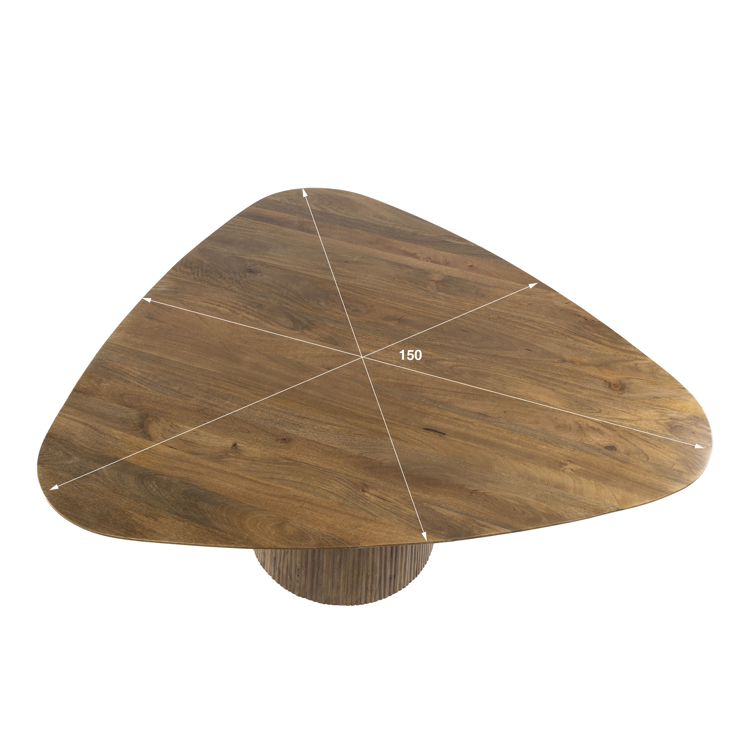Esstisch RAVE Medio dreieckige Form 150 cm Mangoholz