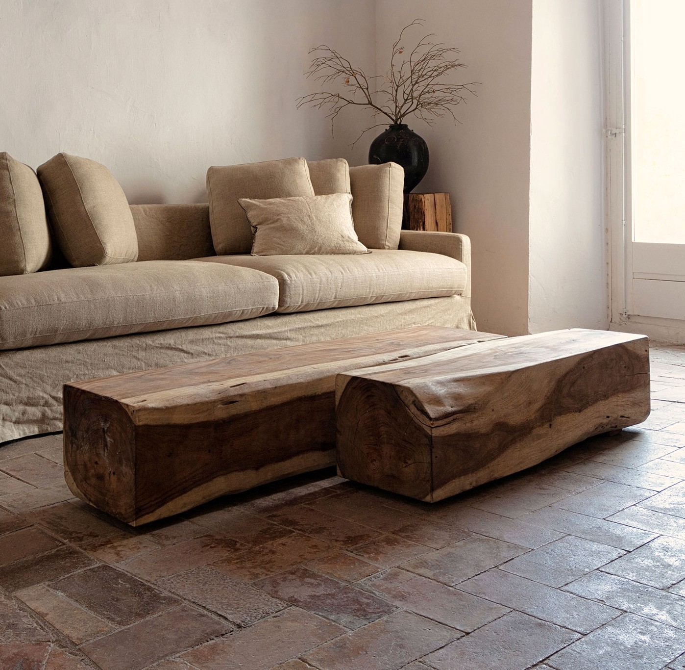 Couchtisch Baumstamm DHARM 165 cm massiv  