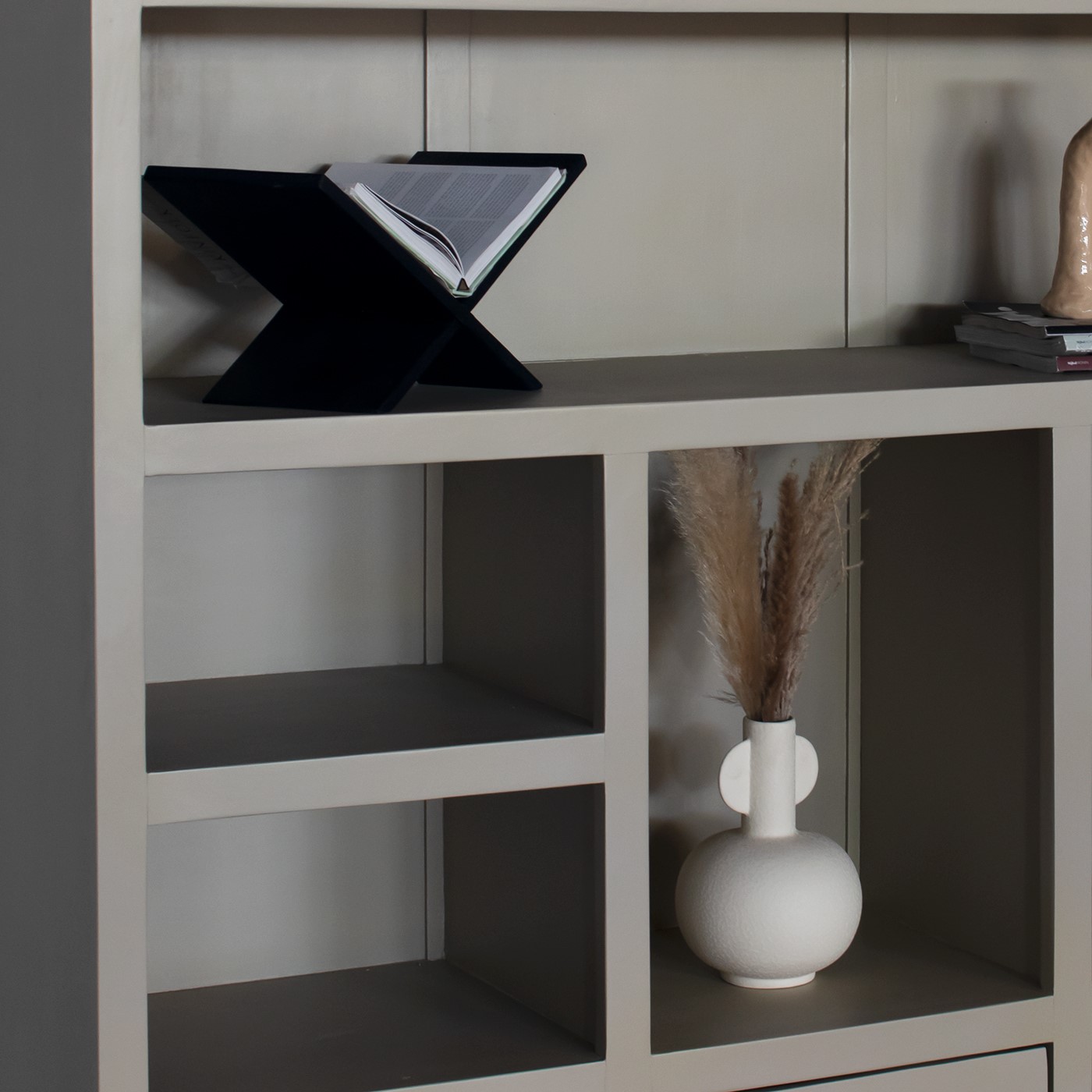 Wandschrank Bücherregal XL beige 160 x 220 cm