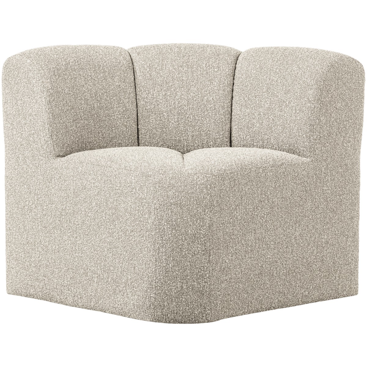 Esszimmerbank Eckbank MOJO Eck Element Bouclé beige melange