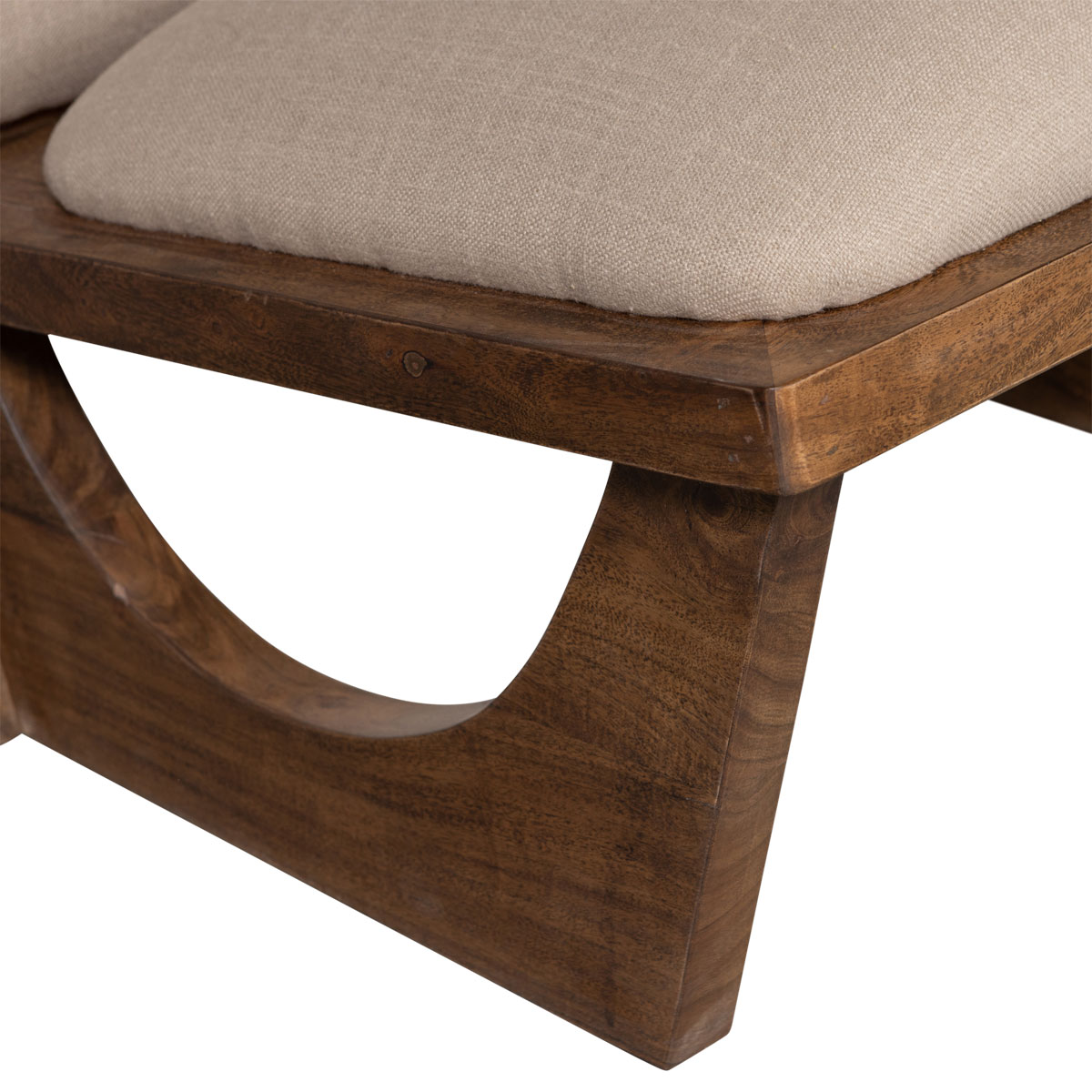 Sessel OPULENT BOUCLÉ natur Akazienholz