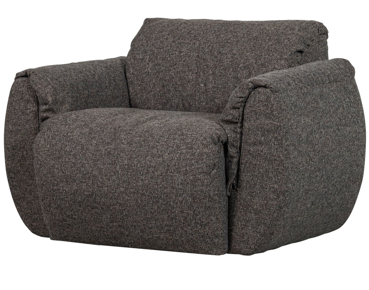 Sessel BAGGY drehbar Webstoff Chinelle warmgrau