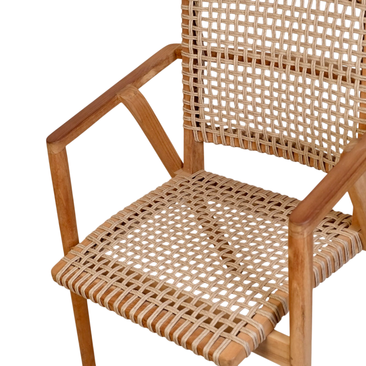 Gartenstuhl Esszimmerstuhl Stacking Anya Stuhl Stapelstuhl Rattan Teak natur