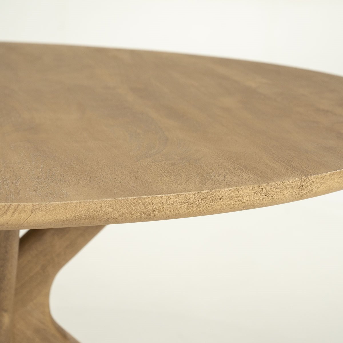 Esstisch Tycho rund 150 cm Mango Massivholz brauntöne