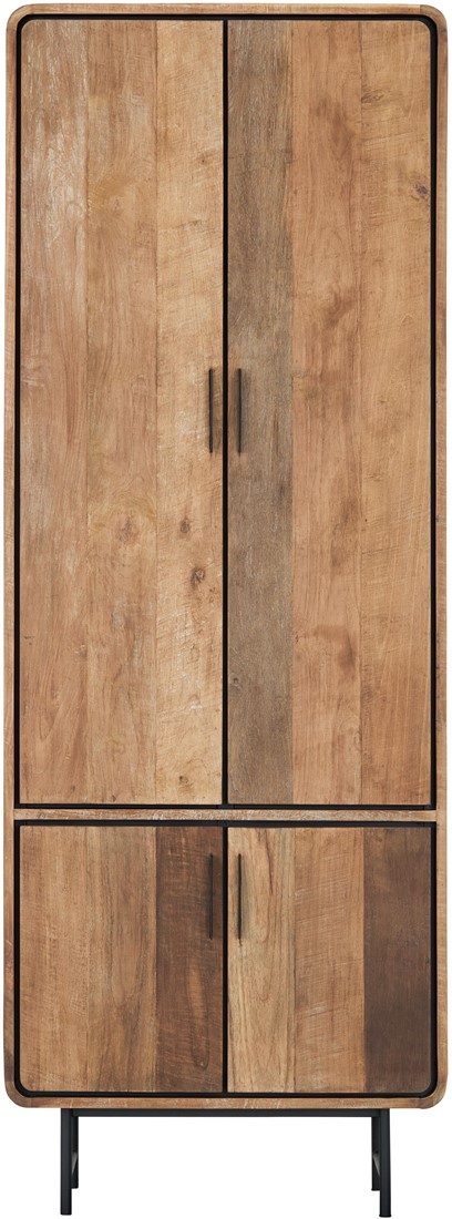 Hochschrank Evo H 220 cm recyceltes Teakholz Schrank