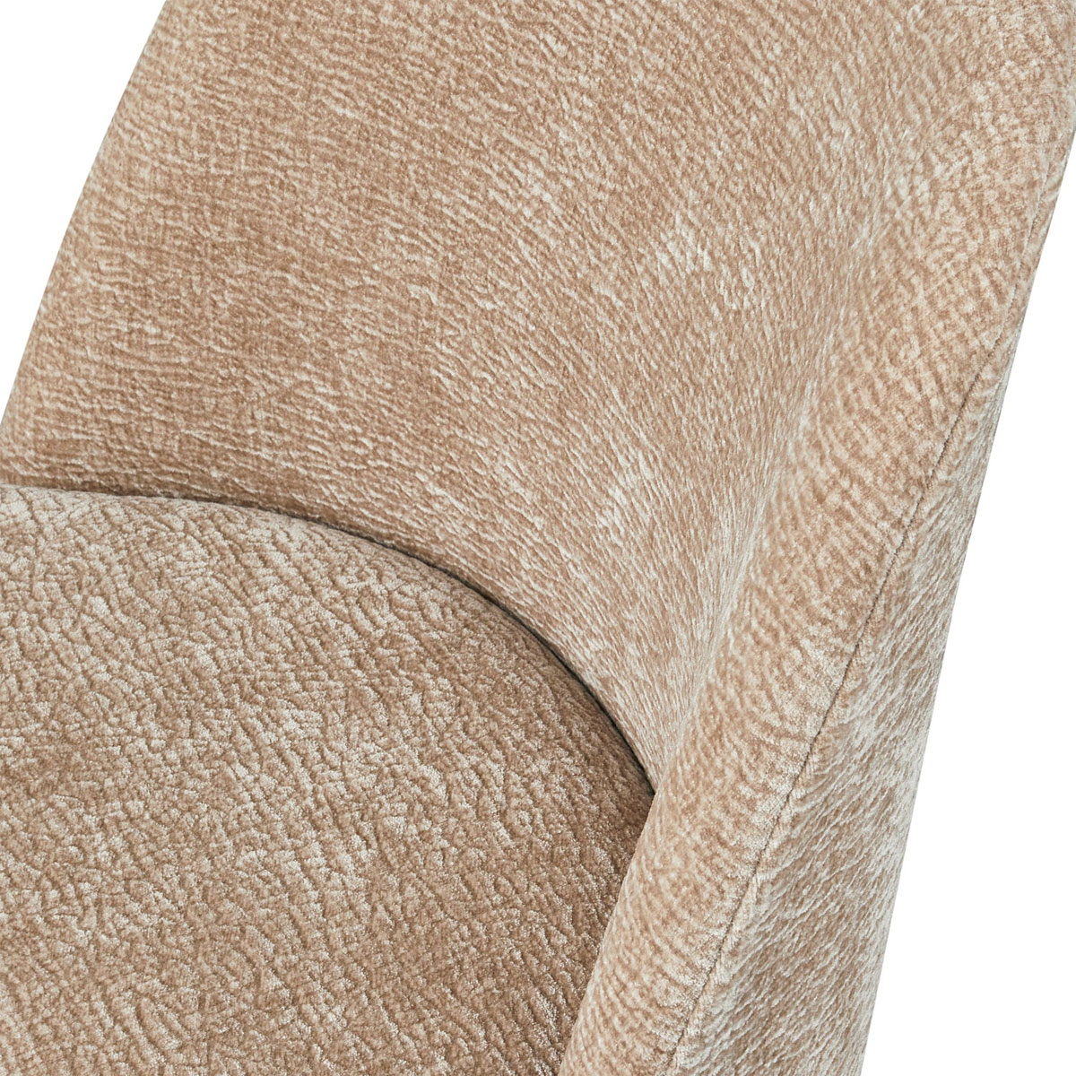 Esszimmerstuhl Vogue Chromebeine 3D Chenille sand