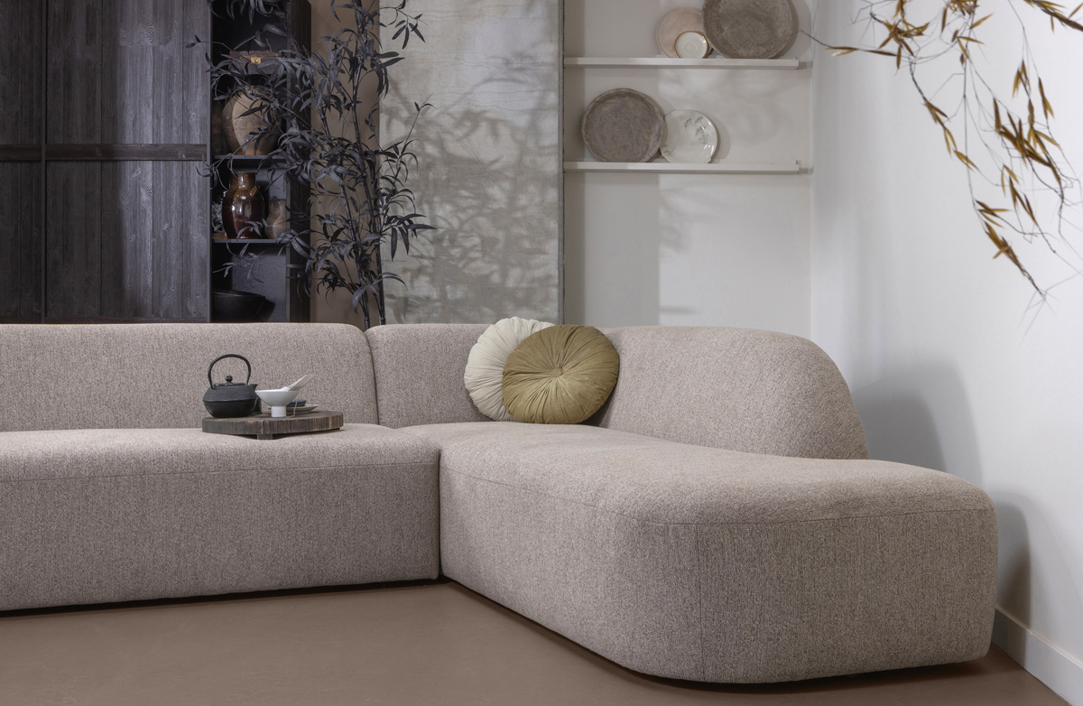 Ecksofa Sloping Sofa natur Longchair rechts