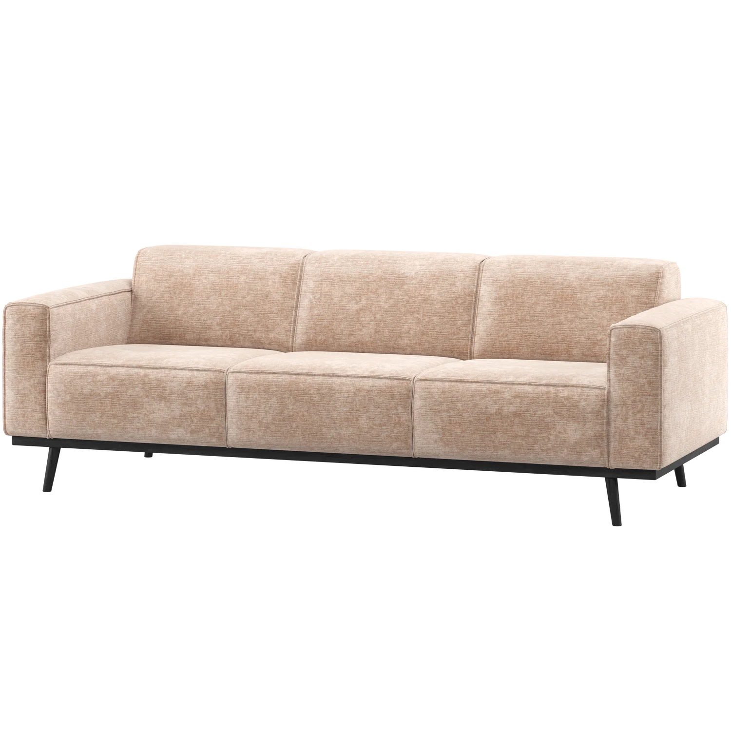 3 Sitzer Sofa Statement Samt-Chenille natur Couch