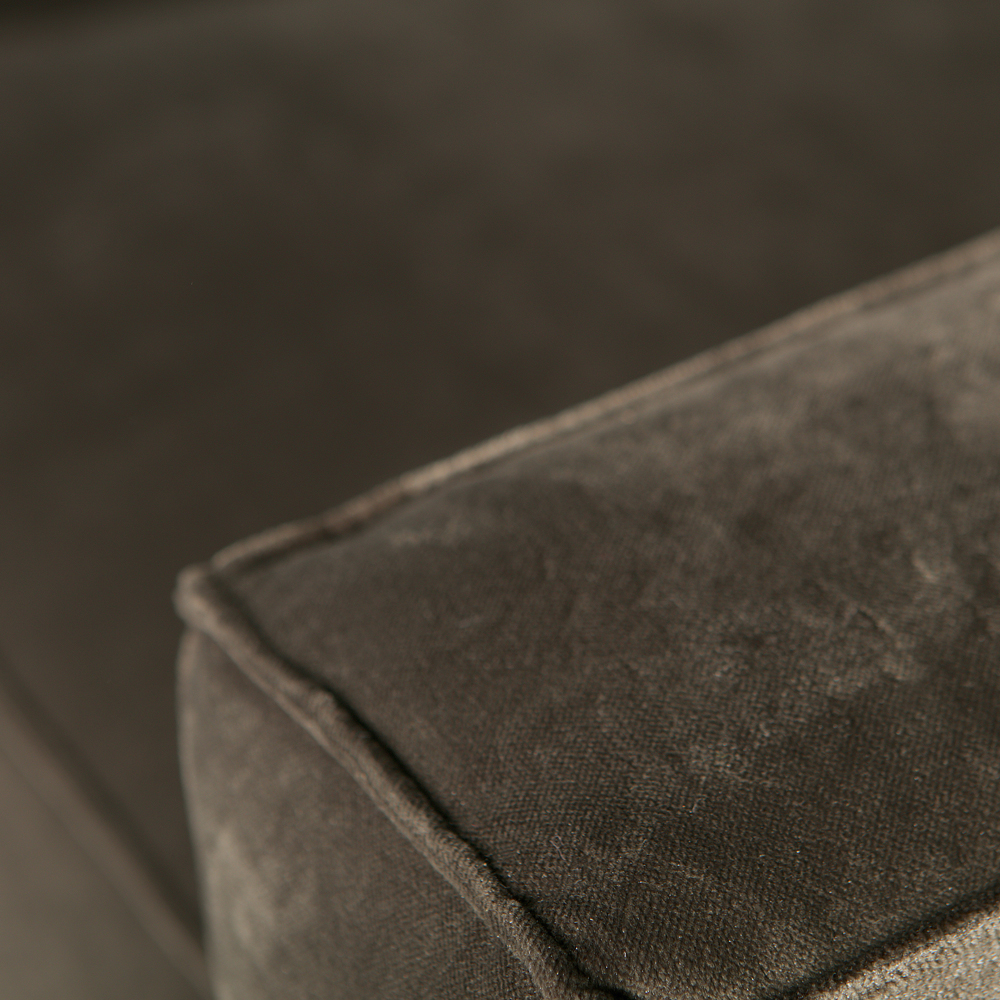4 Sitzer Sofa STATEMENT Samt dunkelgrün