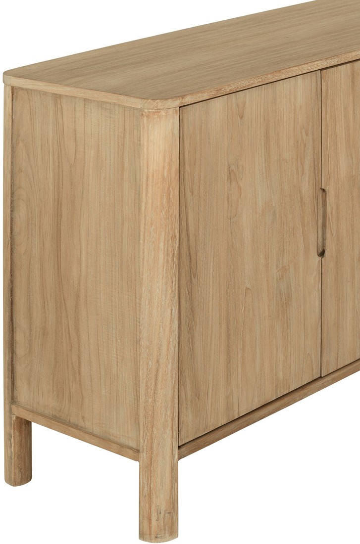 Sideboard Forte 180 cm Teakholz massiv natur Kommode