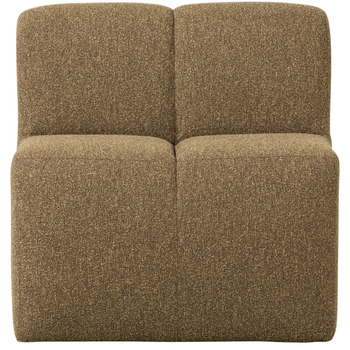 Esszimmerbank Eckbank MOJO 84 cm Element Bouclé gelb/braun melange