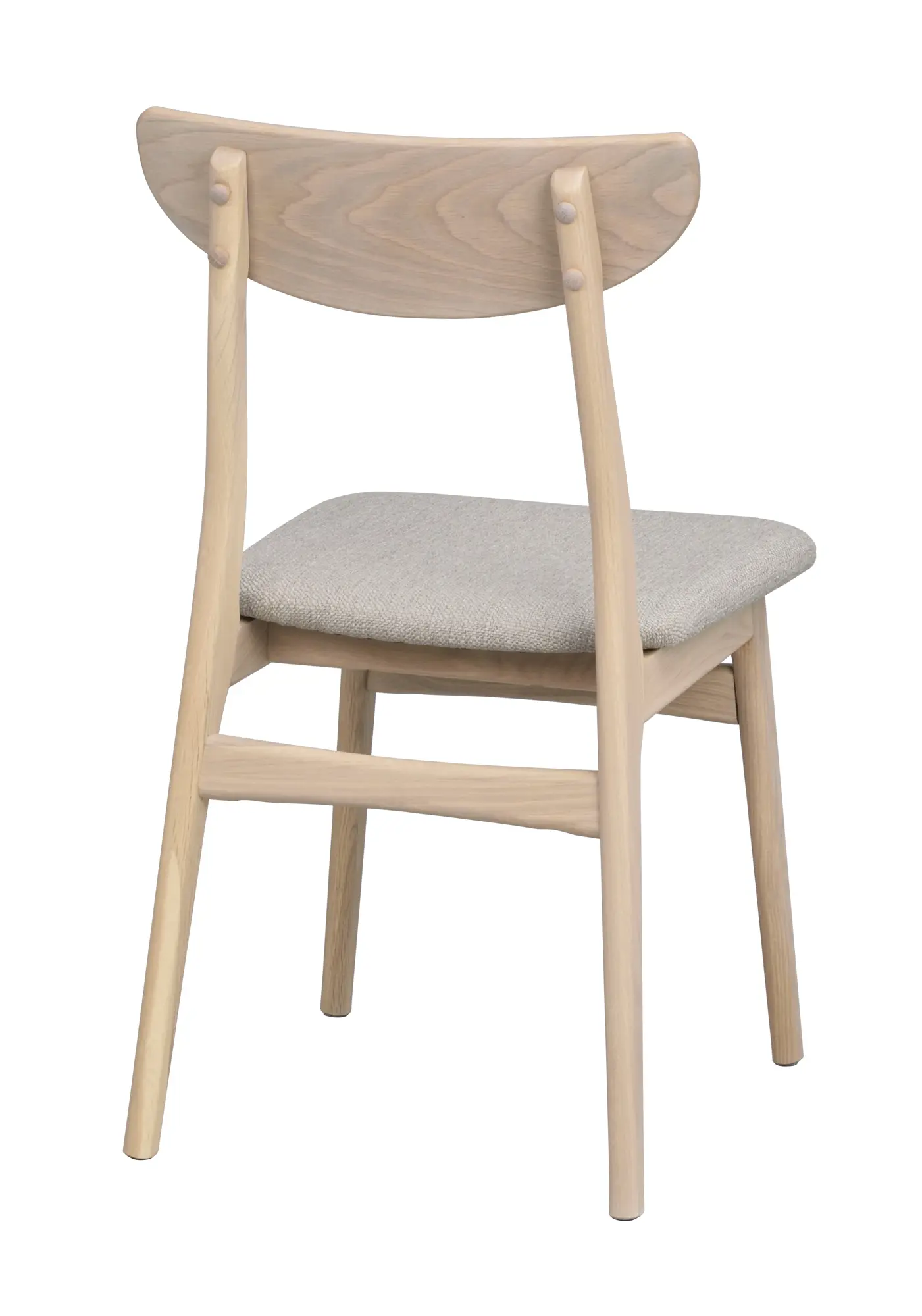 Esszimmergruppe VAIRMOUNT komplett Esstisch rund Ø 120 cm beige weiß mit 4 Stühlen