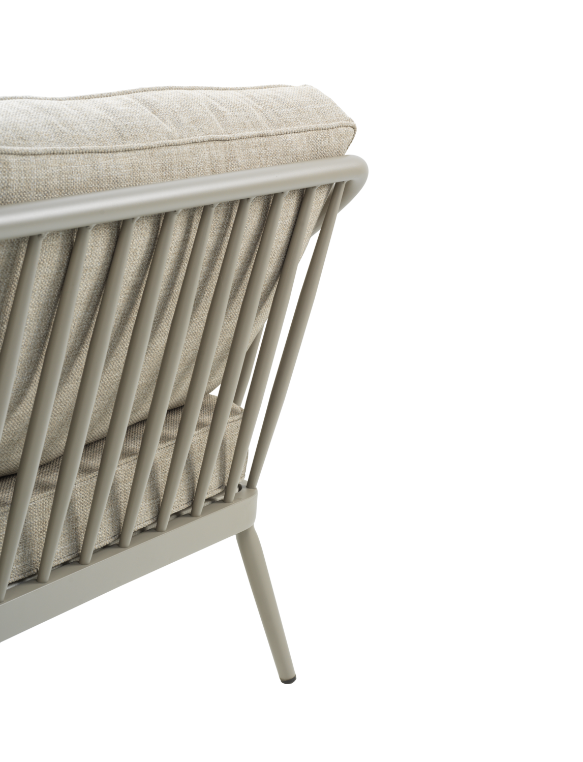 3 Sitzer Gartensofa Sofa Coleville 185 cm mit Kissen Aluminium khaki