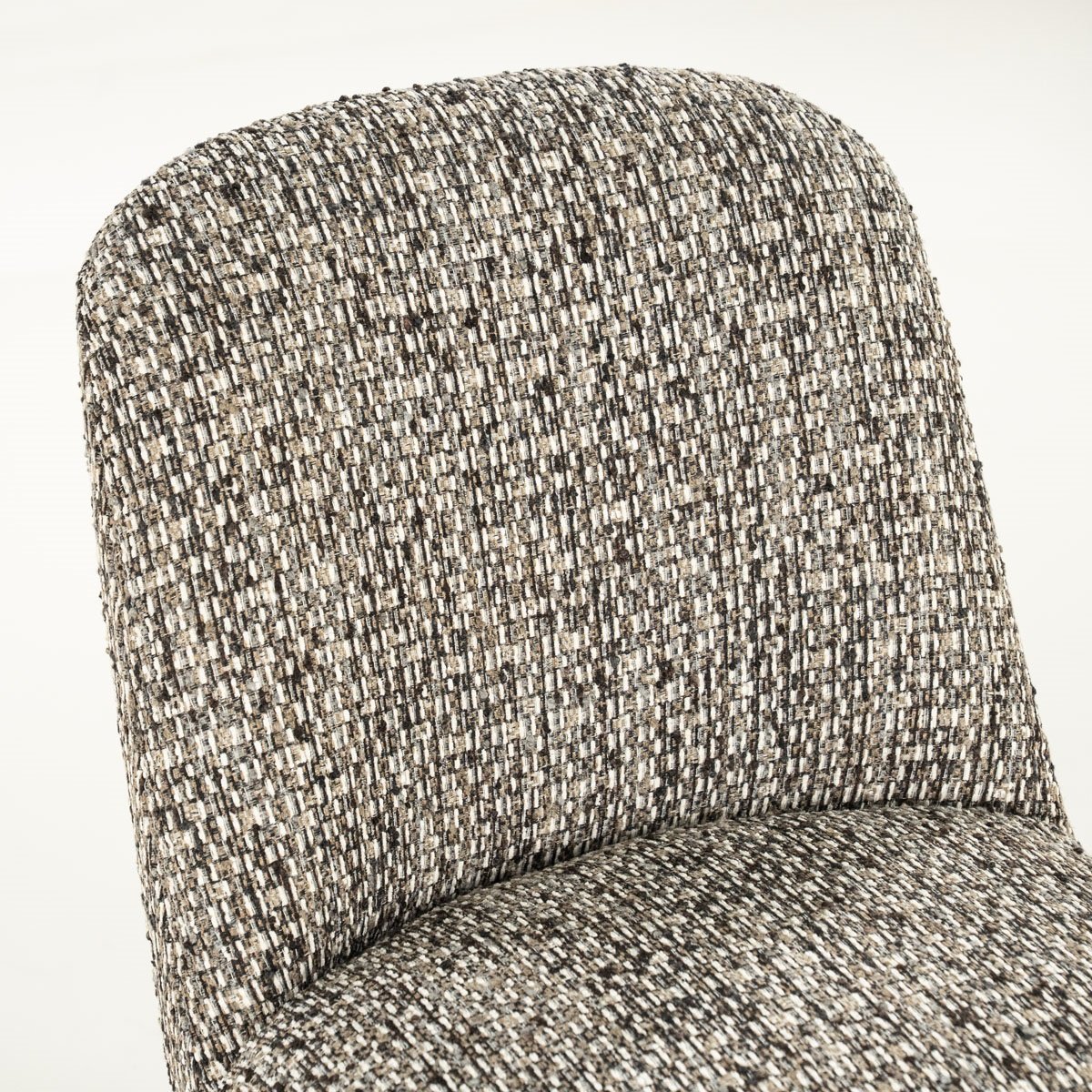 Esszimmerstuhl Tobias Vierfußstuhl Metall Stoff taupe